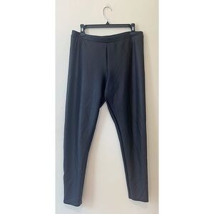 LC LAUREN CONRAD Sz L Glam Black Faux Leather Leggings